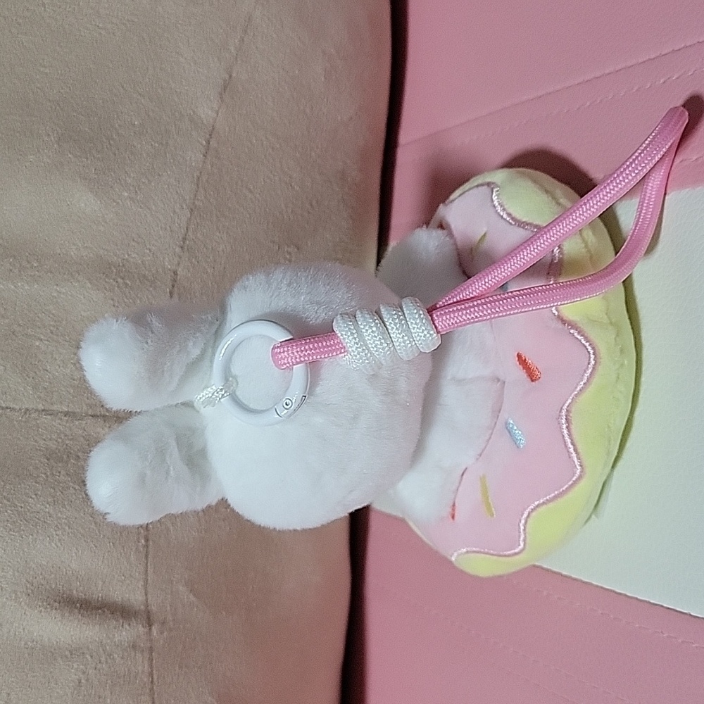 NWOT White Miffy Bunny Plush with Pink Donut Cushion Blind Box Collectible - Picture 2 of 5